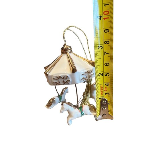 Mikasa Carousel Holiday Magic Horses Merry Go Round Christmas‎ Ornament - Picture 3 of 6